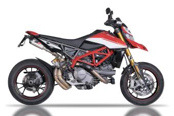 QD Gunshot Twin Titanium Einddemper Underseat Set (L+R) met E-keur Ducati Hypermotard 950 2019 - 2020