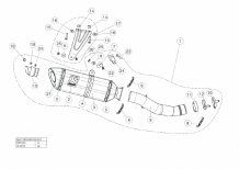 Akrapovic Slip-On Line Carbon Einddemper zonder E-keur Aprilia TUONO V4 2017 > 2020