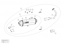 Akrapovic Racing Line RVS Volledig Uitlaatsysteem met E-keur Honda Forza 125 2015 - 2016