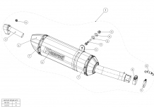 Akrapovic Slip-On Line Einddemper met E-keur Carbon Honda CB 500 X 2013 - 2016