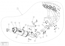 Akrapovic Racing Line Carbon Volledig Uitlaatsysteem zonder E-keur Kawasaki Z1000 2014 > 2020