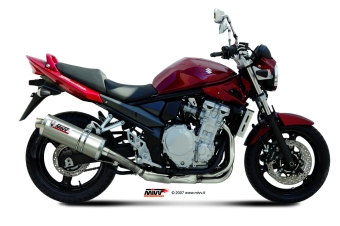 Mivv Oval RVS Slip-on Einddemper met E-keur Suzuki GSF 650 Bandit 2007 > 2015