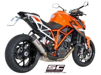 SC-Project Conic Titanium Uitlaat Met E-keur KTM 1290 SUPER DUKE R 2014 - 2016