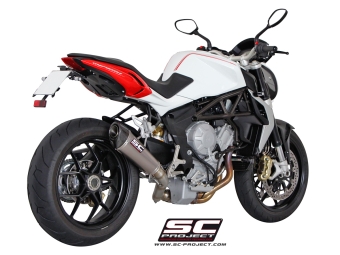 SC-Project Conic Titanium Uitlaat Met E-keur MV AGUSTA BRUTALE 675 2011 - 2015