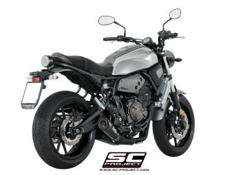 SC-Project Volledig 2-1 RVS Uitlaatsysteem Met S1 Titanium Matt Black Einddemper Euro4 Gekeurd YAMAHA XSR 700 2016 - 2020