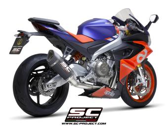 SC-Project Volledig 2-1 Trofeo Titanium Uitlaatsysteem Met SC1-R Carbon Einddemper Zonder E-keur APRILIA RS 660 2020 - 2024