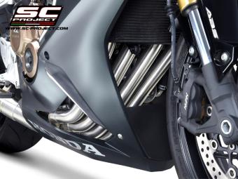 SC-Project Volledig 4-1 RVS Uitlaatsysteem Met SC1-R Carbon Einddemper Euro5 Gekeurd HONDA CBR 650 R  2021 - 2023