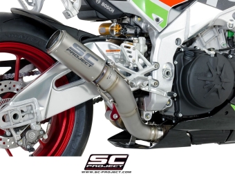 SC-Project Titanium CR-T High Position Uitlaat Zonder E-Keur APRILIA RSV4 / RF / RR 2017 