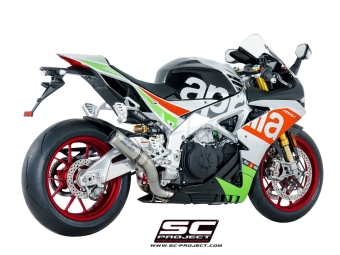 SC-Project Titanium CR-T High Position Uitlaat Zonder E-Keur APRILIA RSV4 / RF / RR 2017 