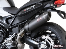 SC-Project Oval Carbon Slip-on Einddemper Met E-keur BMW F 800 R 2009 - 2016