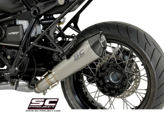 SC-Project Conic Titanium Uitlaat Met E-keur BMW R NINE T 2014 - 2016