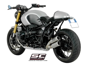 SC-Project Dubbele uitlaat CR-T Twin Zonder E-keur BMW R NINE T 2014-2016