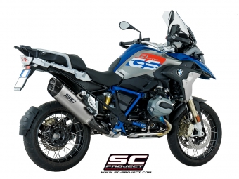 SC-Project Adventure Titanium Slip-on Einddemper Met E-Keur BMW R 1200 GS / Adventure 2013 - 2016