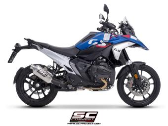 SC-Project Rally-X Titanium Slip-on Einddemper met Euro 5 E-keur BMW R 1300 GS 2023 - 2024