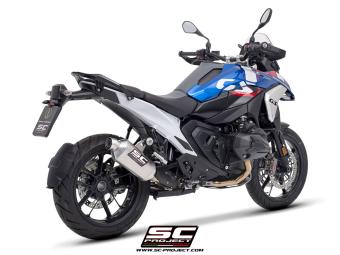 SC-Project Rally-X Titanium Slip-on Einddemper met Euro 5 E-keur BMW R 1300 GS 2023 - 2024