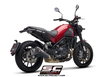 SC-Project Conic Carbon Uitlaat Euro4 Gekeurd BENELLI LEONCINO 500 / TRAIL 2017 - 2020