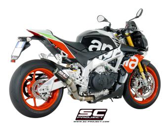 SC-Project CR-T Carbon Slip-On Einddemper Zonder E-keur APRILIA TUONO V4 1100 / FACTORY / RR 2017 - 2020