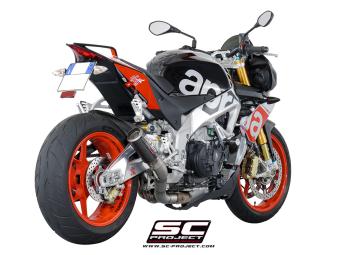 SC-Project CR-T Carbon Slip-On Einddemper Zonder E-keur APRILIA TUONO V4 / FACTORY / RR 2015 - 2016