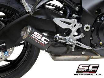 SC-Project CR-T Carbon With Stoneguard Grid Slip-On Einddemper Euro5 Gekeurd SUZUKI GSX-S 950 2021 - 2023 