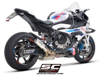 SC-Project CR-T Titanium With Stoneguard Grid Slip-On Einddemper Euro5 Gekeurd BMW S 1000 RR 2023 - 2024