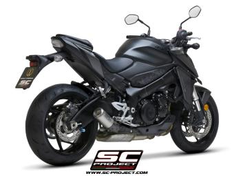 SC-Project CR-T Titanium With Stoneguard Grid Slip-On Einddemper Euro5 Gekeurd SUZUKI GSX-S 950 2021 - 2023 