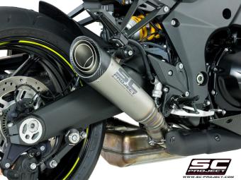 SC-Project Dubbele S1 Titanium Slip-On Einddemper Euro4 Gekeurd KAWASAKI Z 1000 2017 - 2020