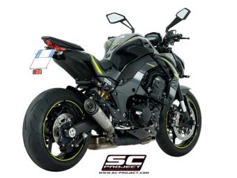 SC-Project Dubbele S1 Titanium Slip-On Einddemper Euro4 Gekeurd KAWASAKI Z 1000 2017 - 2020