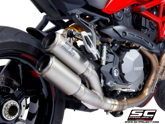 SC-Project CR-T Dual Titanium zonder E-keur Ducati Monster 1200 S / R 2017 - 2021