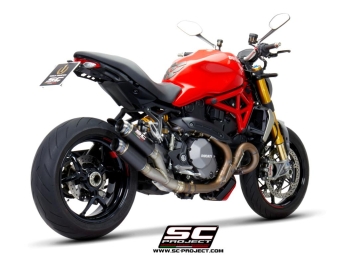 SC-Project Dubbele Carbon uitlaat GP70-R Zonder E-keur DUCATI MONSTER 821 2018-2020