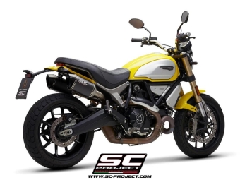 SC-Project Dubbele MTR Carbon Uitlaat Euro4 Gekeurd DUCATI SCRAMBLER 1100 2018 - 2019