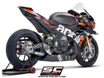 SC-Project GP-22 Titanium Slip-On Einddemper Zonder E-keur APRILIA RSV4 / FACTORY 2021 - 2024