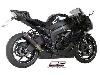 SC-Project GP-M2 Carbon Slip-On Einddemper Met E-keur KAWASAKI NINJA ZX-6R 2009 - 2012