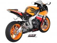 SC-Project CR-T Titanium Slip-on Einddemper Zonder E-keur incl. Full Titanium Linkpipe HONDA CBR 1000 RR 2008 - 2013