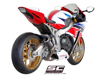 SC-Project  CR-T Titanium Uitlaat Zonder E-keur HONDA CBR 1000 RR / SP 2014 - 2016