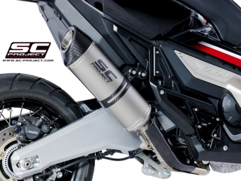 SC-Project Oval Titanium Slip-on Einddemper Euro4 Gekeurd HONDA X-ADV 2017 - 2020