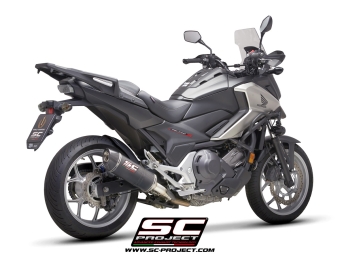 SC-Project Oval Carbon Einddemper Euro4 Gekeurd HONDA NC 750 S / X  2016 - 2020