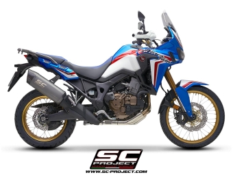 SC-Project Adventure Titanium Matt Grey Uitlaat Euro4 Gekeurd HONDA CRF 1000 L AFRICA TWIN ADVENTURE 2016 - 2019