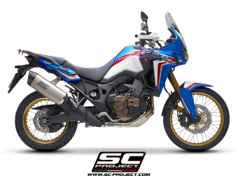 SC-Project Adventure Titanium Uitlaat Euro4 Gekeurd HONDA CRF 1000 L AFRICA TWIN ADVENTURE  2016 - 2019