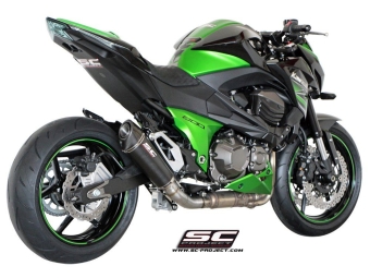 SC-Project Conic Carbon Uitlaat Met E-keur KAWASAKI Z 800 2012 - 2016