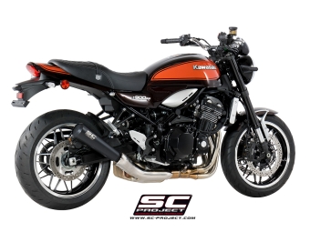 SC-Project Conic 70s RVS Matt Black Uitlaat Euro4 Gekeurd KAWASAKI Z 900 RS Cafe 2018 - 2020