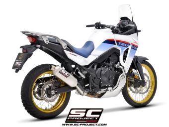 SC-Project Rally Raid Titanium Slip-On Einddemper Euro5 Gekeurd HONDA XL 750 TRANSALP 2023 - 2024