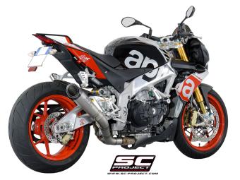 SC-Project S1 Titanium Slip-On Einddemper Zonder E-keur APRILIA TUONO V4 / FACTORY / RR 2015 - 2016