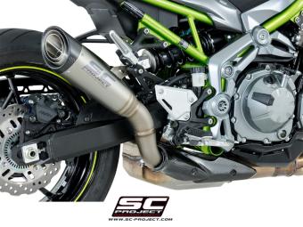 SC-Project S1 Titanium Slip-On Einddemper Euro4 Gekeurd KAWASAKI Z 900 A2 2017 - 2020