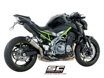 SC-Project S1 Titanium Slip-On Einddemper Euro4 Gekeurd KAWASAKI Z 900 A2 2017 - 2020