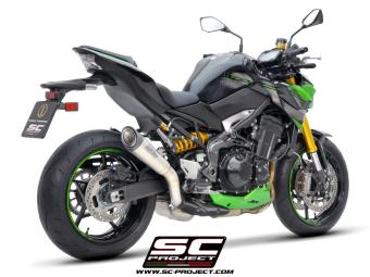 SC-Project S1 Titanium Slip-On Einddemper Euro5 Gekeurd KAWASAKI Z 900 2020 - 2024