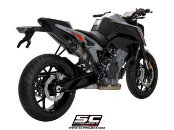 SC-Project S1 Titanium Slip-On Einddemper Zonder E-keur KTM 790 DUKE 2018 - 2020