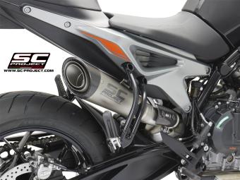 SC-Project S1 Titanium Slip-On Einddemper Zonder E-keur KTM 790 DUKE 2018 - 2020