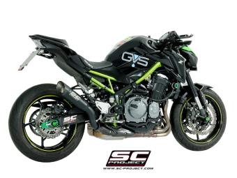 SC-Project S1 Titanium Matt Black Slip-On Einddemper Euro4 Gekeurd KAWASAKI Z 900 2017 - 2020