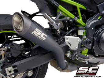 SC-Project S1 Titanium Matt Black Slip-On Einddemper Euro5 Gekeurd KAWASAKI Z 900 A2 2020 - 2024