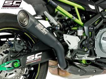 SC-Project S1 Titanium Matt Black Slip-On Einddemper Euro4 Gekeurd KAWASAKI Z 900 2017 - 2019